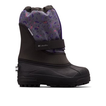 Columbia Powderbug Plus II Print Snow, Botas Grises Oscuro Para Niña | 831672-ZFU